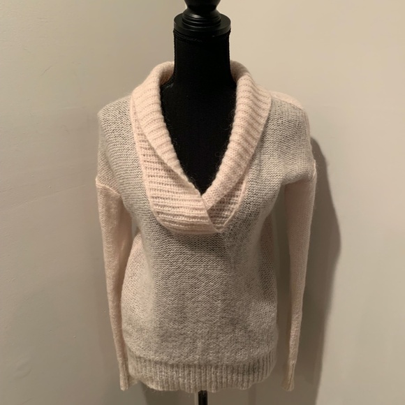 J. Crew Dolce Shawl Collar Sweater in Creme XS - Picture 2 of 5